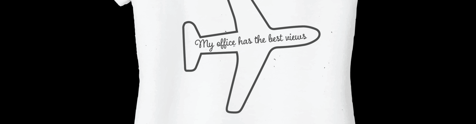 “My office has the best views” VNeck Tee